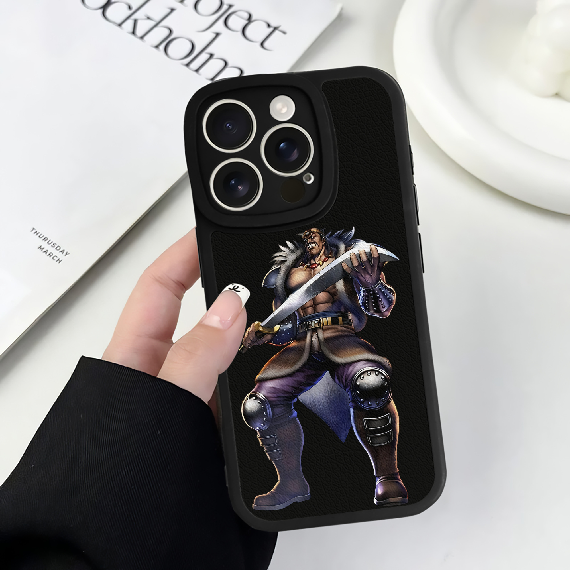 （画像用） 北斗の拳 Fist of the North Star 【iPhone 16シリーズ対応】シリコンスマホケース（レザー調） 材質：シリコン